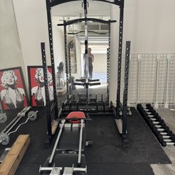 Gym Cage With Pulley System