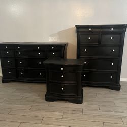 Black 3 Piece Furniture Set 