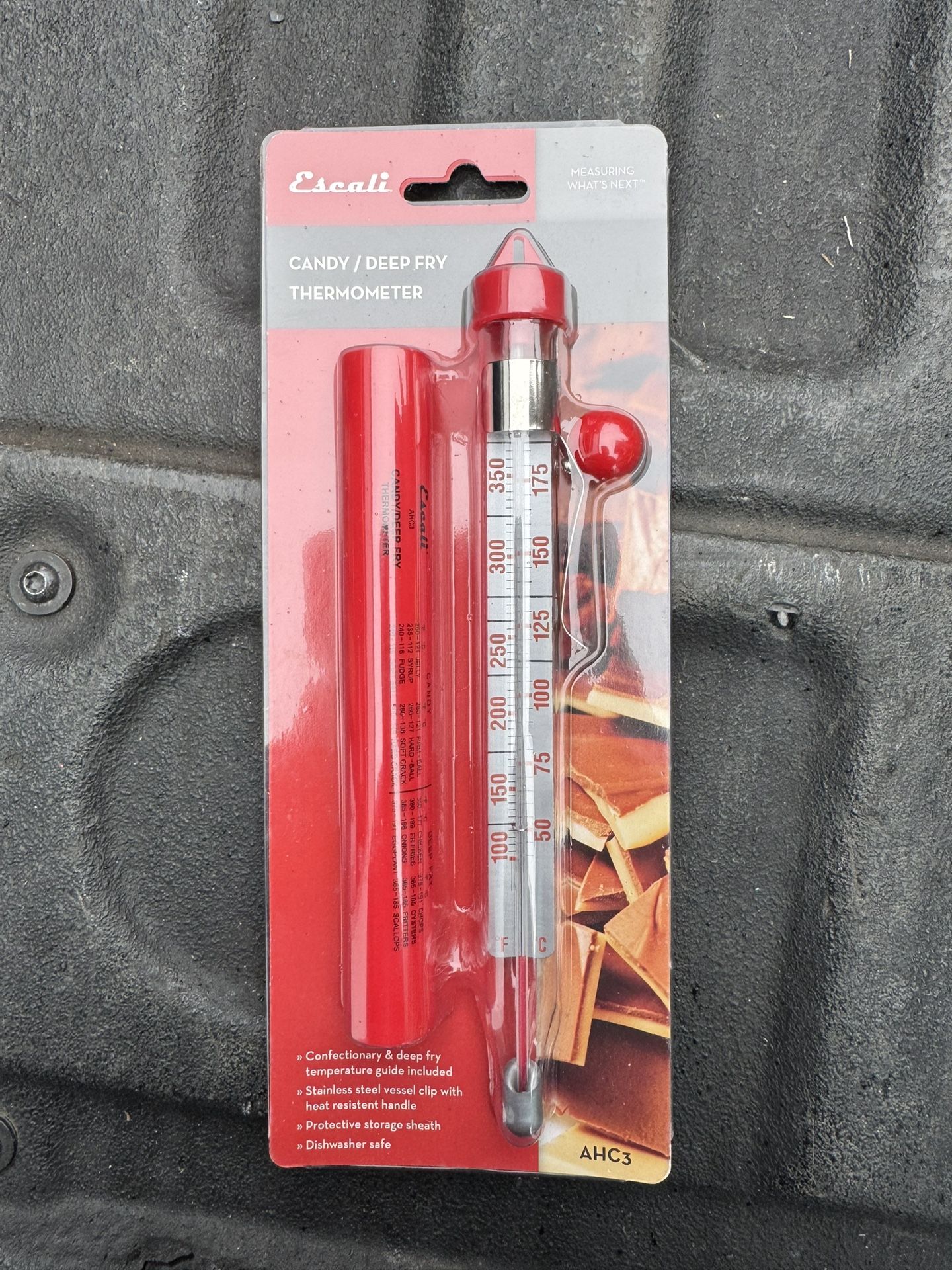 Candy Thermometer Deep Fry Thermometer with Pot Clip, Sugar Syrup Jam Jelly Oil Thermometer with Hanging Hook, Glass Food Thermometer Kitchen Cooking 