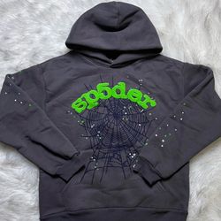 Dark Gray/Green OG Sp5der Hoodie 