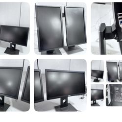 Dual Dell P2018H Monitors 	•	Dual monitor setup available 	•	Grade A condition (bright display)