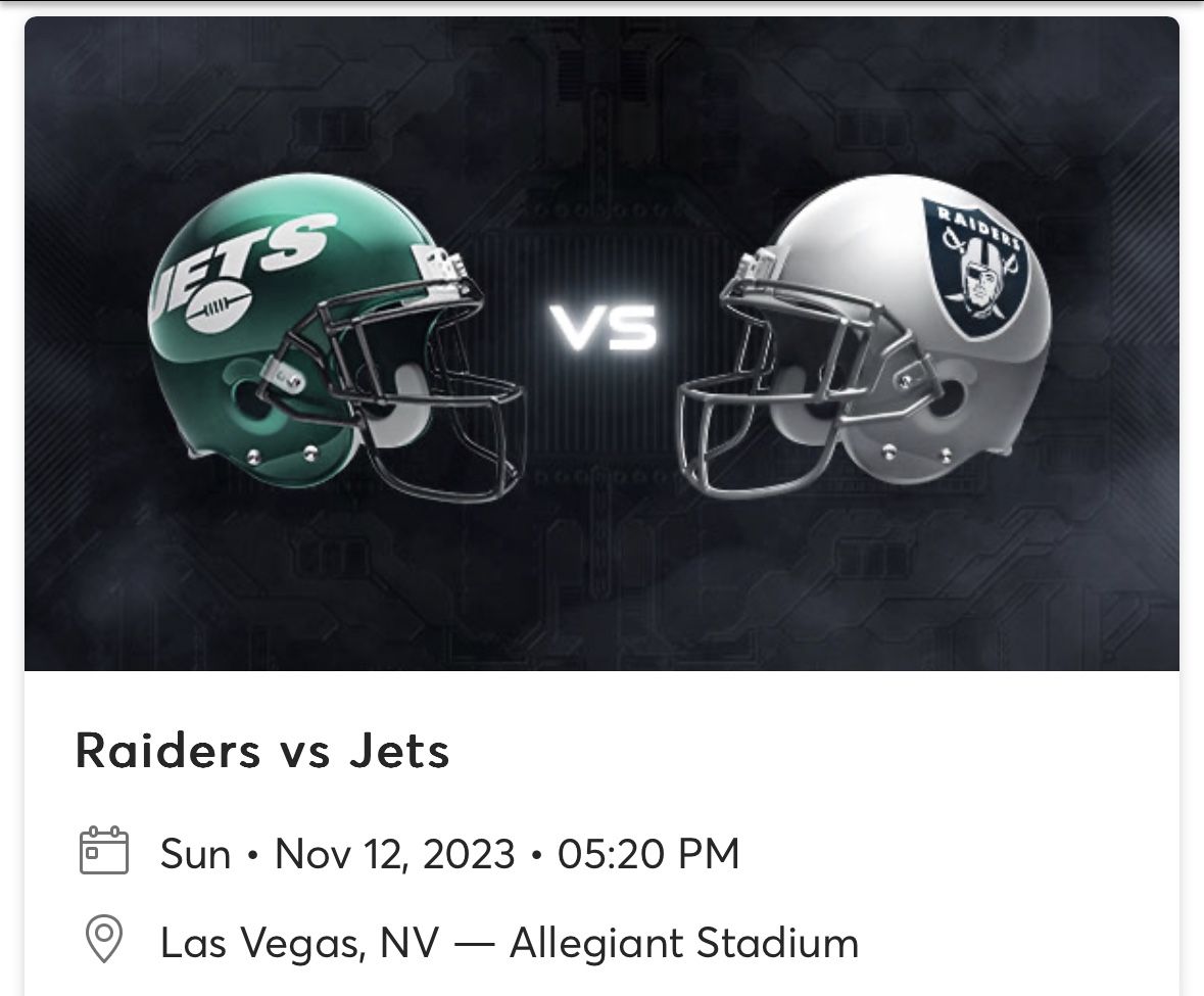 Raiders Vs Jets Prime time