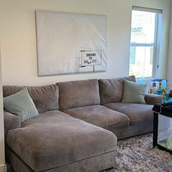 Grey L Shape Couch