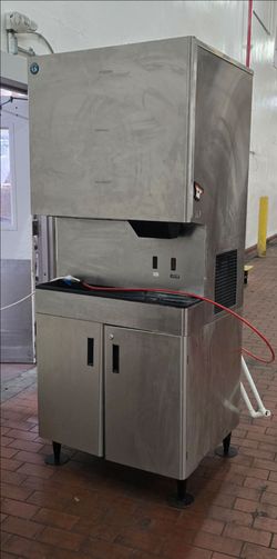 Ice maker with water