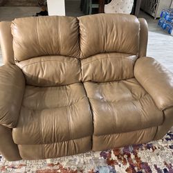 Tan Leather Couch