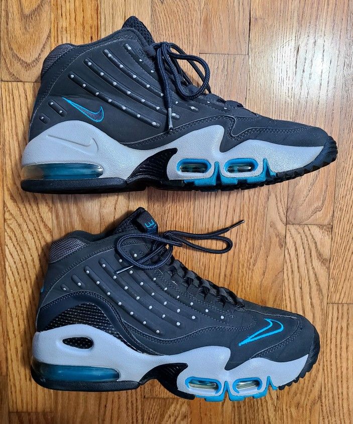 Vintage Nike Air Griffey Max II‎ Anthracite Gray Blue Size 13 Nike Air Ken Griffey Jr Max II 2 Anthracite Wolf Gray  main image 4
