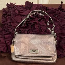 Coach Metallic Purse 5x7 Approximately 