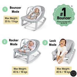 Ingenuity Keep Cozy 3-in-1 Grow With Me Bouncer