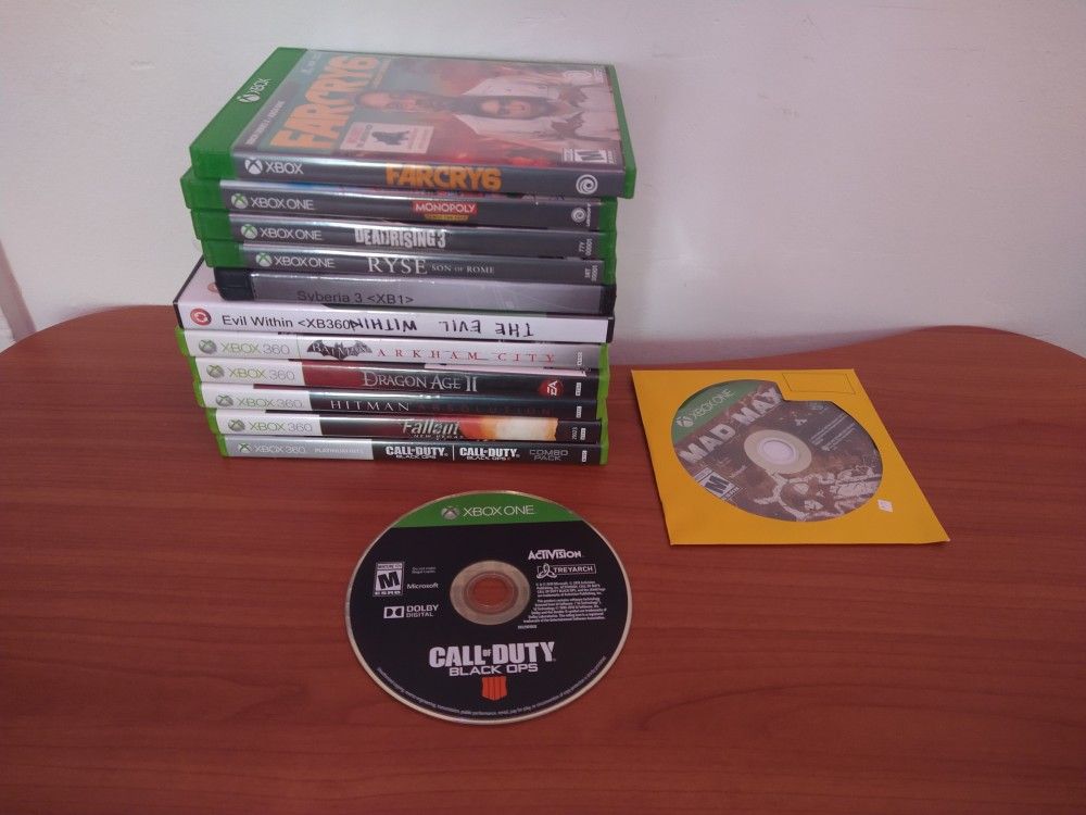 Xbox one games & Xbox 360 games Bundle