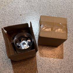 iPower 4 Inch 90 CFM Inline Booster Fan Exhaust Duct Blower with Speed Controller Low Noise for HVAC in Grow Tent, Basements, Bathrooms and Kitchens, 