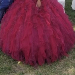 vestido de 15 ańera cojín y muñeca 