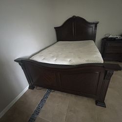Queen Bed And Night Stand 