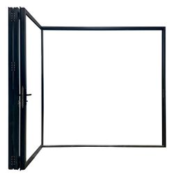 120 x 80 White Aluminum Bifold Door door