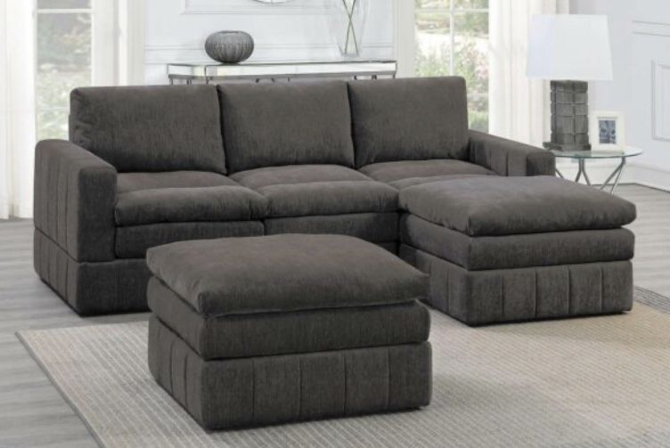 Sectional Sofa + Ottoman