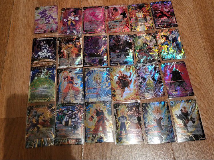 DBZ Dragon Ball Z Super Card Game Rares Foils Super Rares And Special Rares Cards From Set 13-15 Supreme Rivalry Cross Spirits And Saiyan Showdown