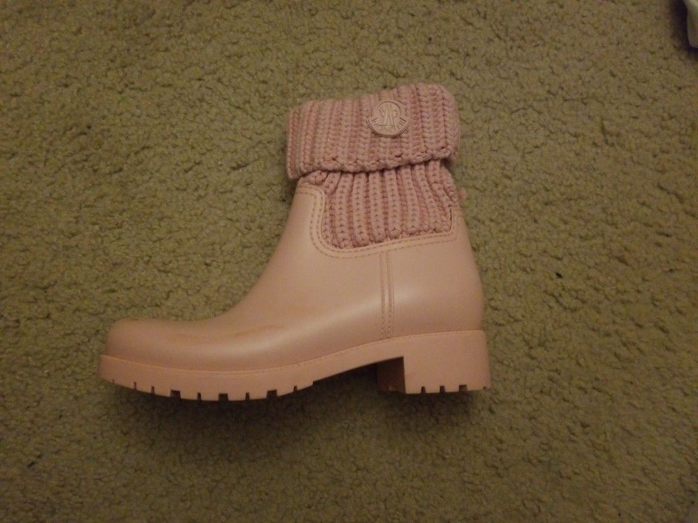Moncler Hunter Rain Women Booties Sock Size 7.5 8