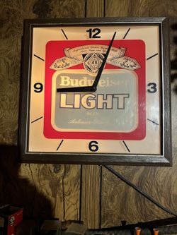 Budweiser Clock. 