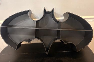 BATMAN Metal Display Shelf  Figure Wall Rack 36 x 19 x 8  Inches Pottery Barn