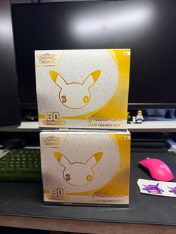 Pokemon Trading Cards 30th Anniversary Celebrations ETB PKC PC ETBs