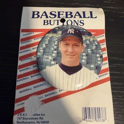 David Cone 1995 Baseball Button 