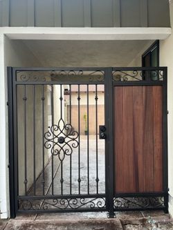 Wrought iron gates