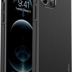 CASEKOO [Magnetic & 10Ft Military Protection for iPhone 12 Pro Max Case [Compatible with MagSafe] [Shockproof & Anti-Scratches] 360° Protective Slim T