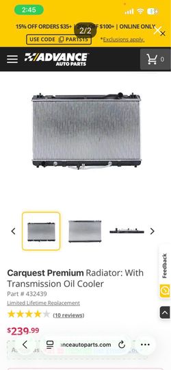 2004 Camry radiator
