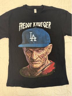 Los Angeles Dodgers Freddy Krueger graphic Tshirt