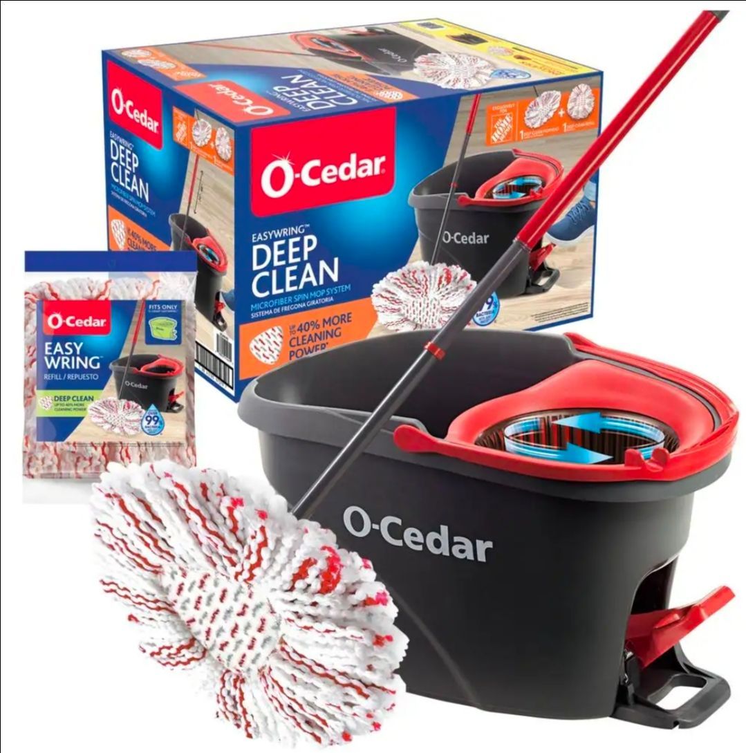 O-Cedar Deep Clean Spin Mop bundle