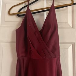 Burgundy Dress
