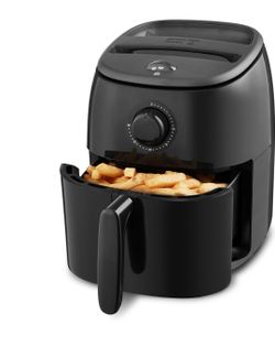 DASH Tasti-Crisp™ Electric Air Fryer Oven, 2.6 Qt., Black – Compact Air Fryer for Healthier Food in Minutes, Ideal for Small Spaces - Auto Shut Off, A