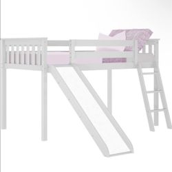 Low loft bed With  Slide
