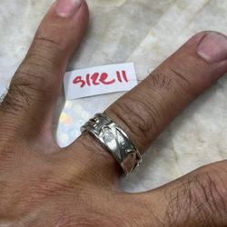 925 Sterling Silver Ring For Wedding Size 11