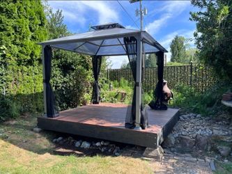 New Gazebo With Mosquito Netting Amazing Addition To Your Backyard 