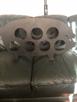 Wine rack for sale all metal, asking $12.00 OBO