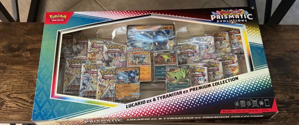 Pokémon Lucario ex and Tyranitar ex premium collection