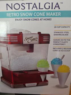 Retro snow cone maker (never use)