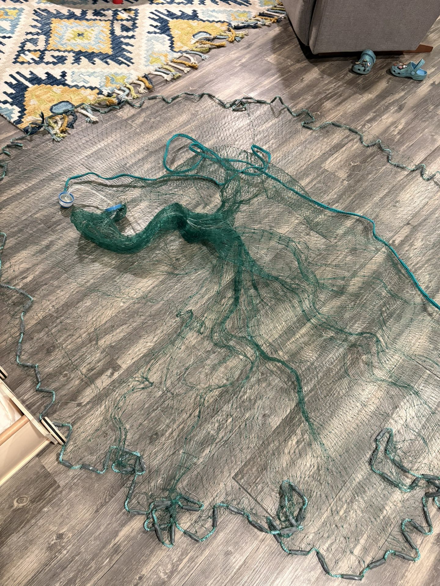 Lee Fisher 10’ Cast Net 1 1/4” Mesh - Great For Bunker