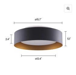 FLUSH MOUNT 15.7 INCH