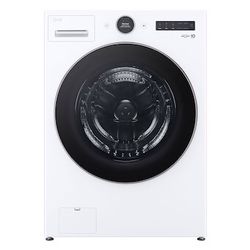LG TurboWash 360 4.5-cu ft High Efficiency Stackable Steam Cycle Smart Front-Load Washer ( White ) ENERGY STAR