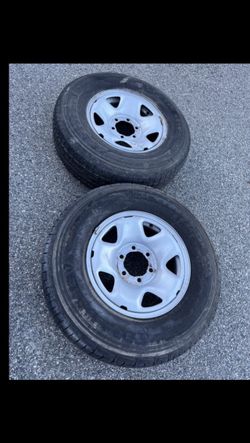 2 Only X 245/75r16 6x5.5 6x139.7 Toyota Tacoma Sequoia Tundra Chevrolet Tahoe Yukon Tundra 4Runner Wheels Rims Good 90% Treads Firestone Tires!!!!!!!