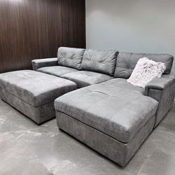 Sectional Sofa with Chaise and Ottoman