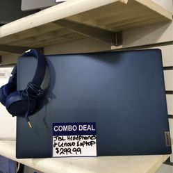 Combo Deal JBL Headphones And Lenovo Laptop 