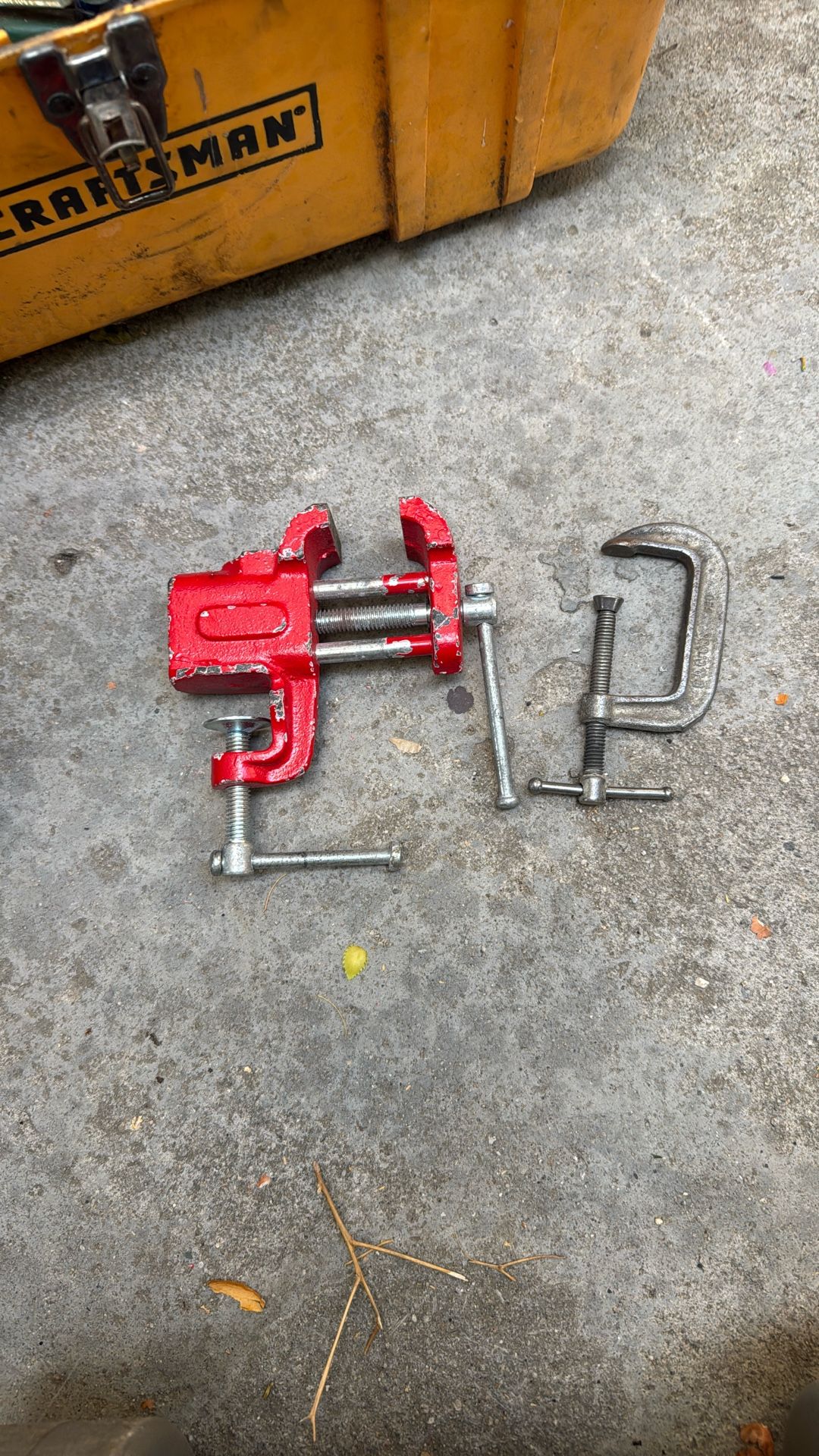 Small Table Vise and Clamp