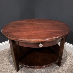 Wood Coffee Table - 30” Round, 18” Tall