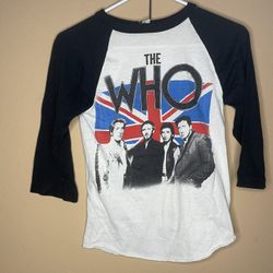 Vintage THE WHO 1982 Tour T SHIRT original tee jersey.