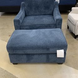 Chair with Ottoman 