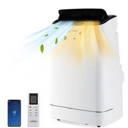 New COSTWAY 15000 BTU Portable Air Conditioner 4-in-1 AC Unit AC/Heater/Dehumidifier/Fan