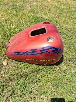 Vintage soft tail harley davidson gas tank