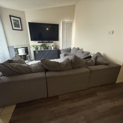 Grey modular sectional 